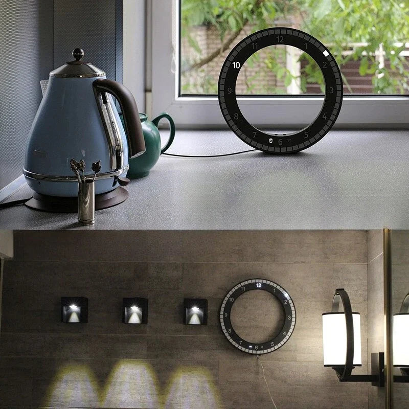 Carvallo – Digital väggklocka av hög kvalitet med väckarklocka och USB-port