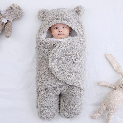 Baby Svep Täcke med Fleece Foder
