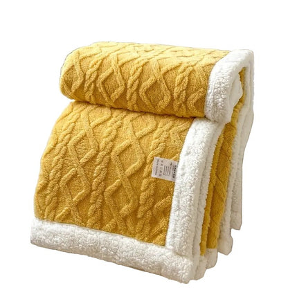 SHERPLY – Vändbar filt i Sherpa-fleece för året runt-komfort