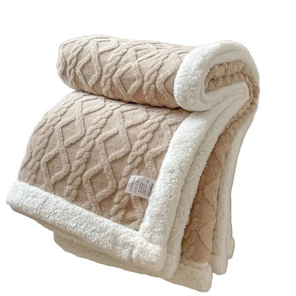 SHERPLY – Vändbar filt i Sherpa-fleece för året runt-komfort