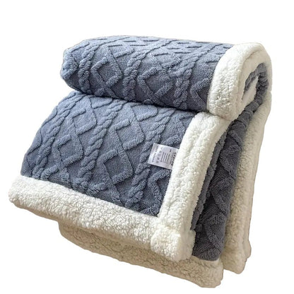 SHERPLY – Vändbar filt i Sherpa-fleece för året runt-komfort