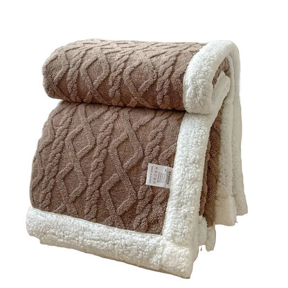 SHERPLY – Vändbar filt i Sherpa-fleece för året runt-komfort