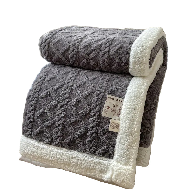 SHERPLY – Vändbar filt i Sherpa-fleece för året runt-komfort