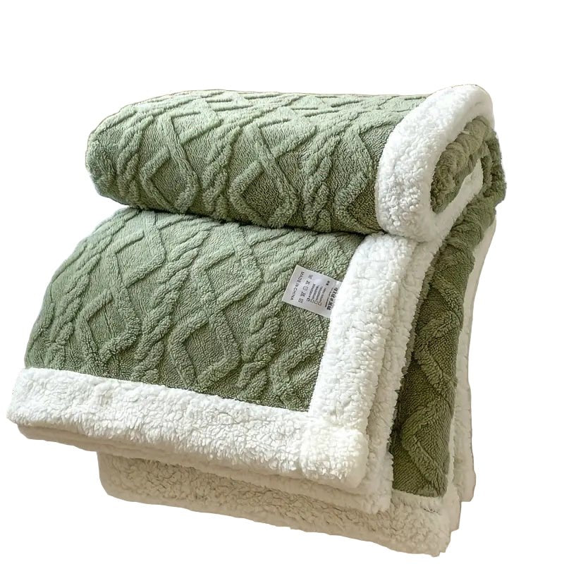 SHERPLY – Vändbar filt i Sherpa-fleece för året runt-komfort