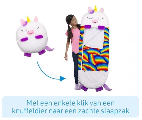 SnuggleBuddy - Gosedjur &amp; sovsäck i ett för barn