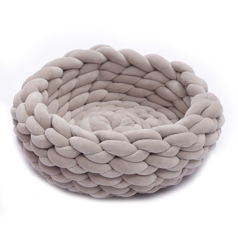 SNUGWOOL – Mjuk ullkorg för husdjur med högt kantstödsystem