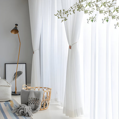 HikariVeil Gardiner - Japansk Stil Halvgenomskinliga Integritetsgardiner