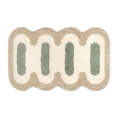 Carvallo - Mjuk badrumsmatta med stilren geometrisk design