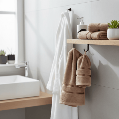 SOFTGLOW – 4-delat handduksset för badrums elegans