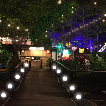 Solarlampor för trädgården med vattentät globdesign