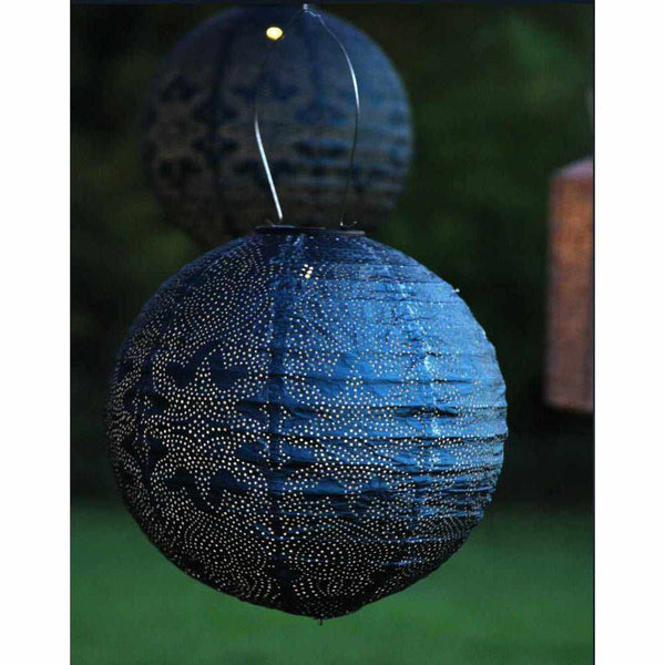 Carvallo Solar-lampa Globus | Marrakech-mönster | Väderbeständig & Automatisk | 30x30 cm