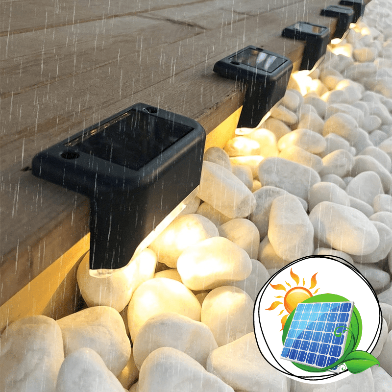 Solar LED Vägbelysning - Varm utomhusbelysning för trädgård, terrass och gångvägar