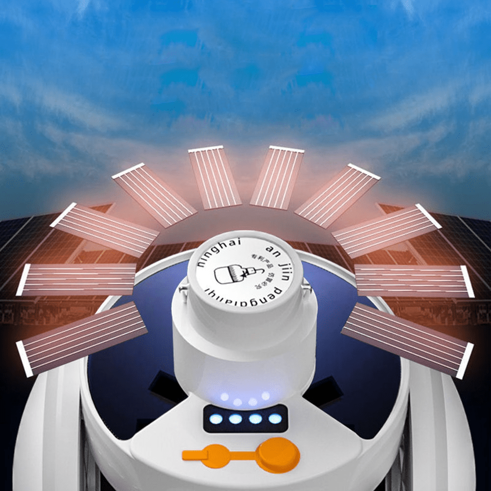 SolarGlow Cube – Bärbar solutomhuslampa med faltbar design och lång batteritid