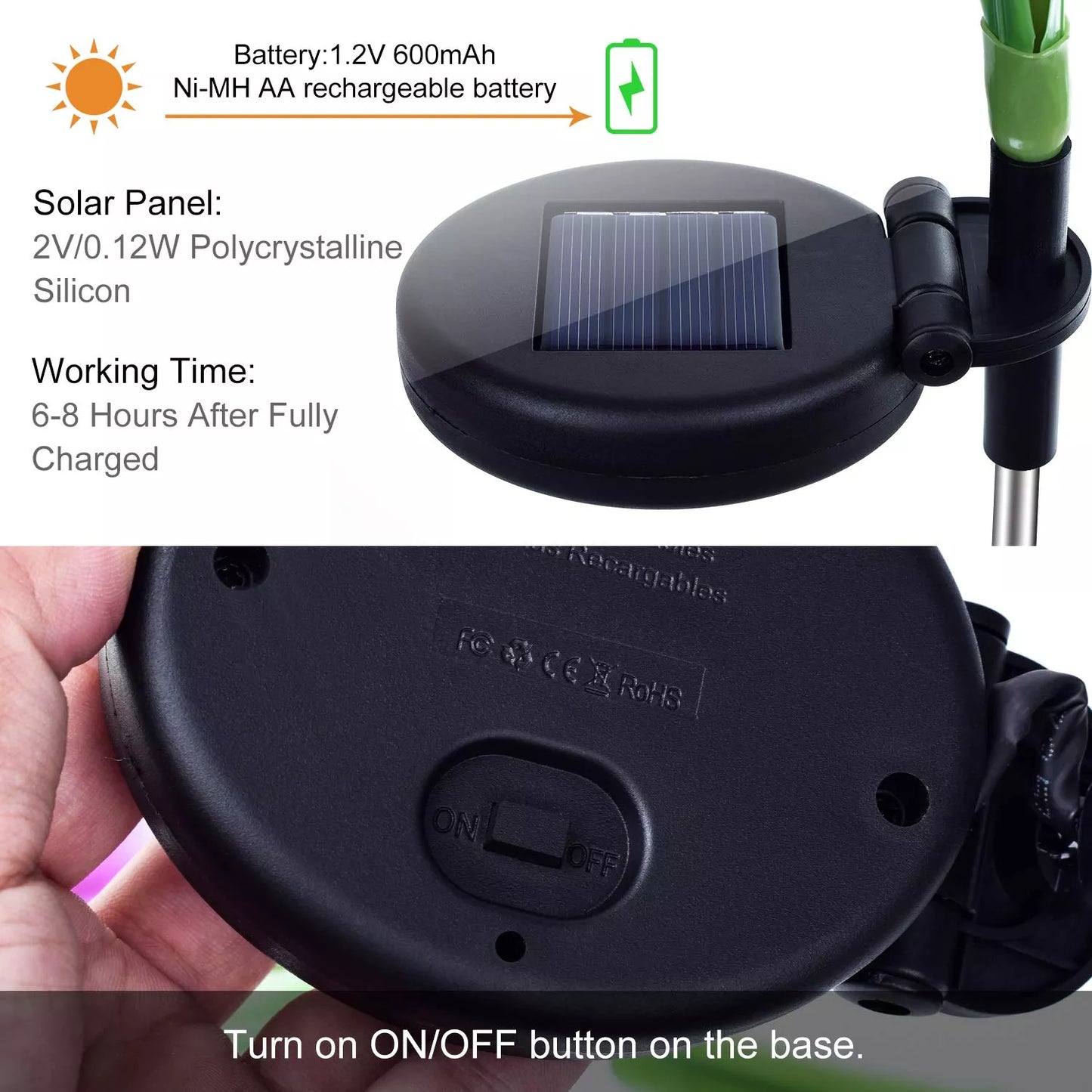 Zonlilja Trädgårdsspetsbelysning