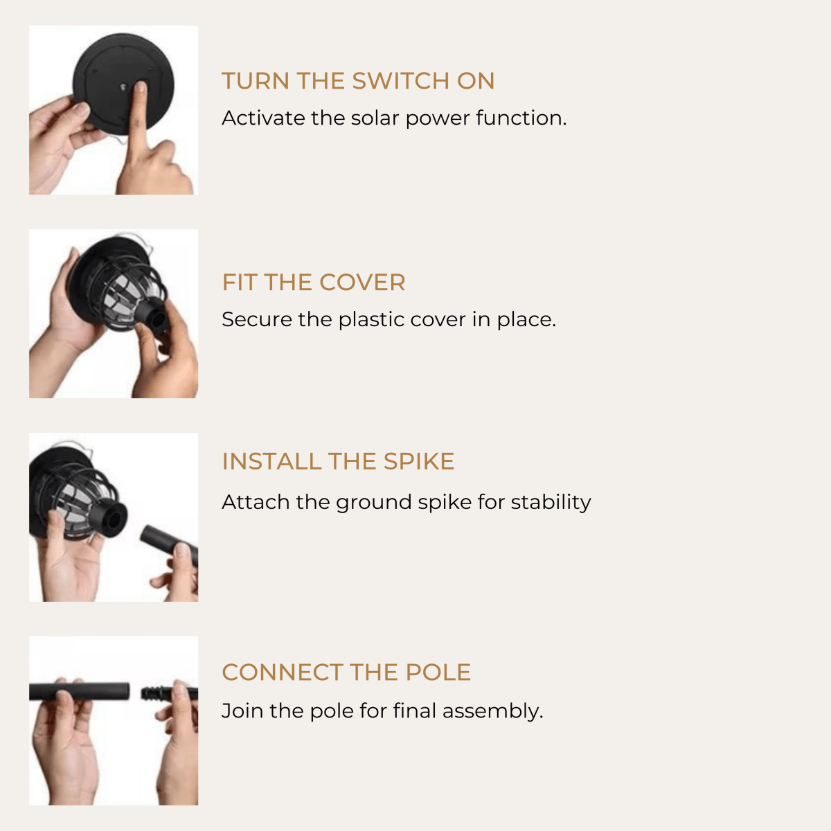 SOLARSPIKE – 2-pack Solcellsdriven väg belysning för utomhusbruk i trädgården