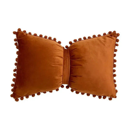 Solid Candy Colour Fransen Kuddöverdrag Sammet 50x30cm