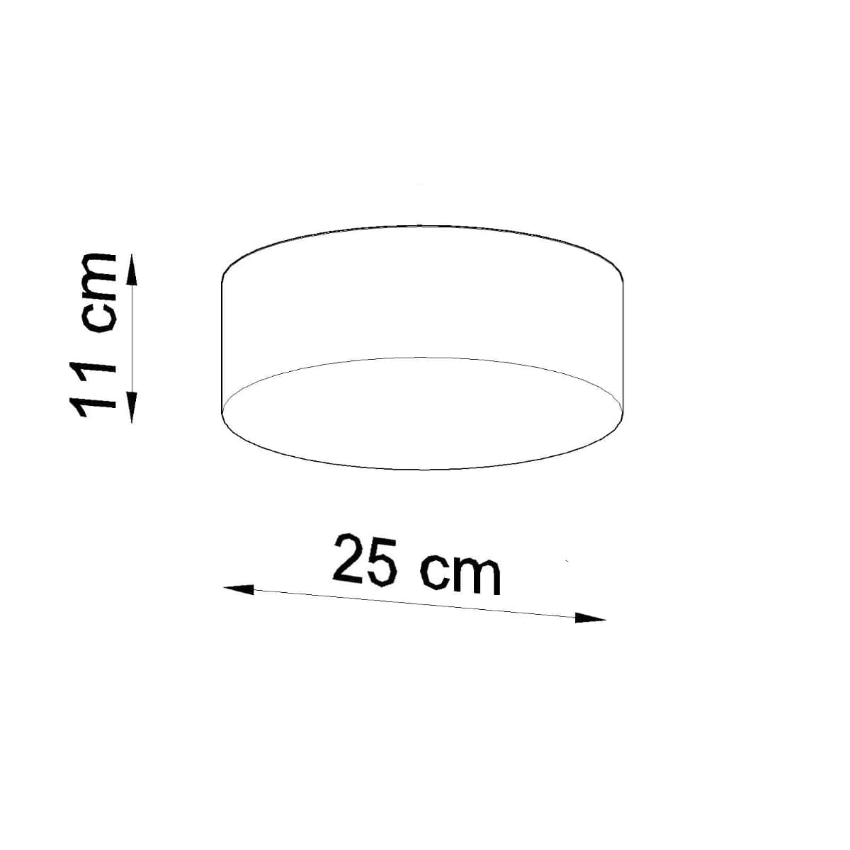 Arena Designer Taklampa - Grå - 1xE27 LED - Modern PVC Armatur