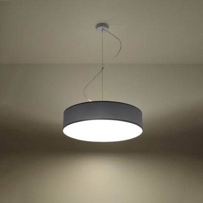 Arena Grey Taklampa - 3x E27 LED - Modern PVC Design - 45x45x11 cm