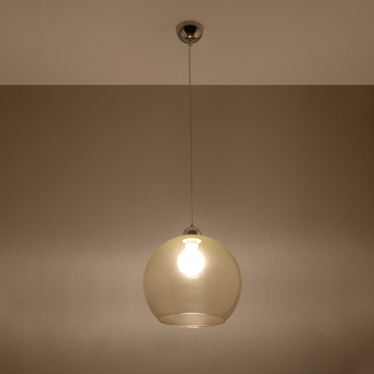 BALL Glaskronlampa - Minimalistisk Design - 8 Färgalternativ - E27 Lampa Kompatibel - Jämn Ljustillförsel