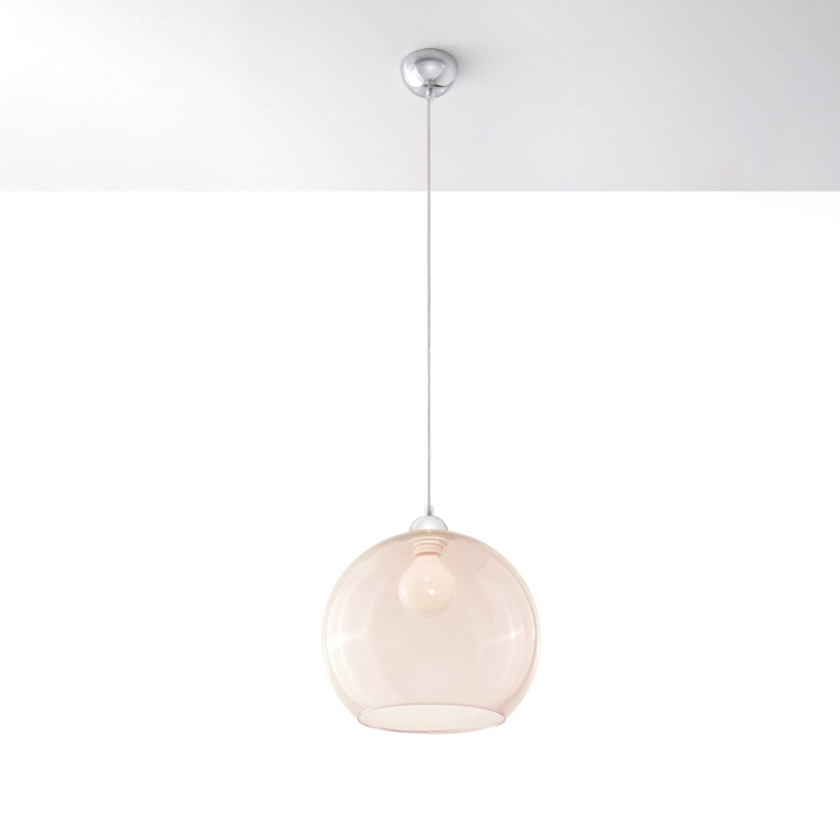 BALL Glaskronlampa - Minimalistisk Design - 8 Färgalternativ - E27 Lampa Kompatibel - Jämn Ljustillförsel