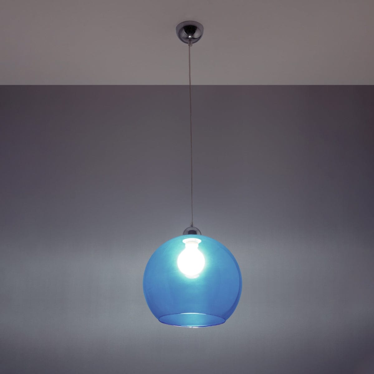BALL Glaspendellampa - Sphärdesign - 8 färgalternativ - E27-lampa kompatibel - Jämn ljusdistribution