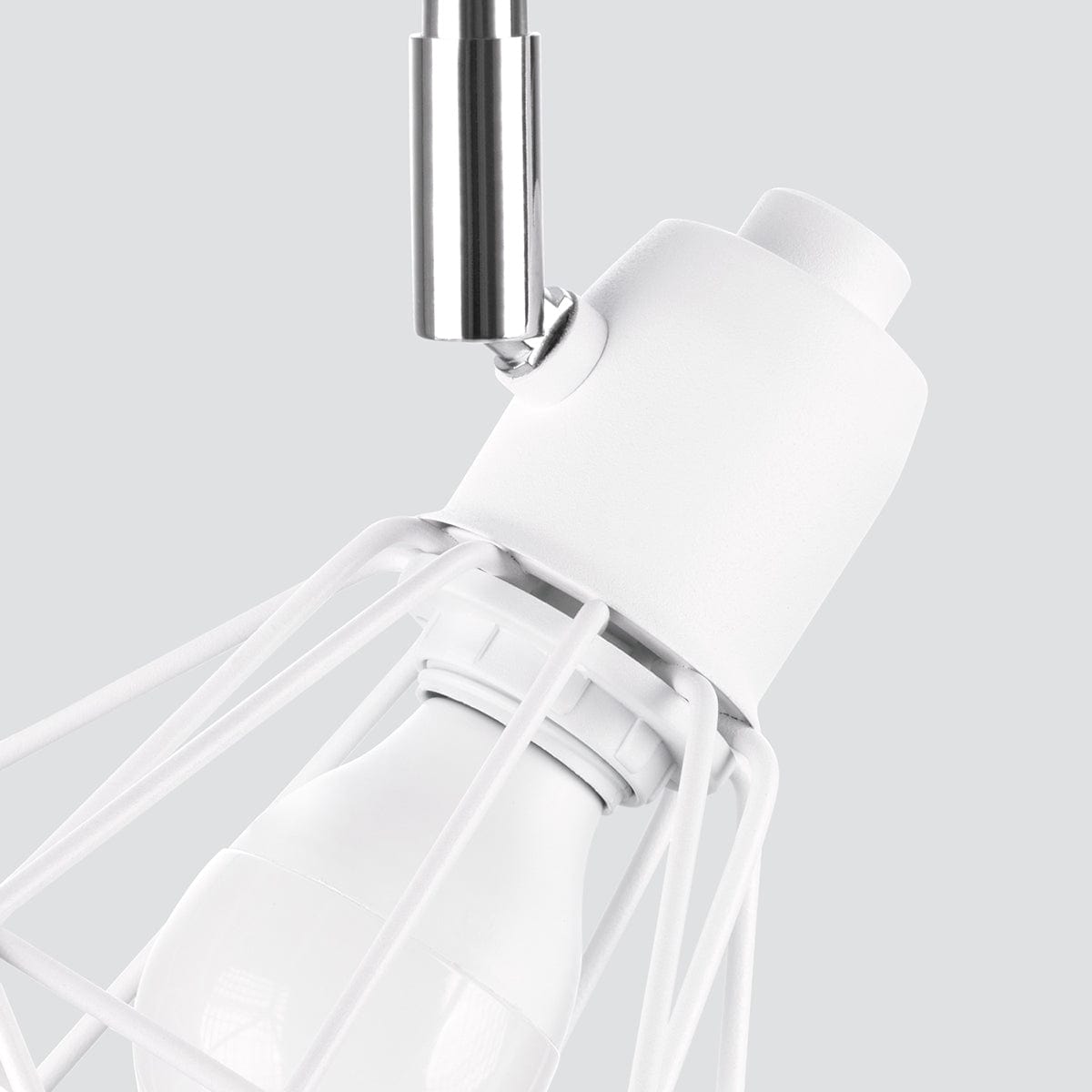 Taklampa Artemis 2 Vit - Modern Loft-Stil - Justerbar Ljusvinkel - Utbytbara Glödlampor - Hållbar Pulverlackerad Stål - Mångsidig Belysningslösning