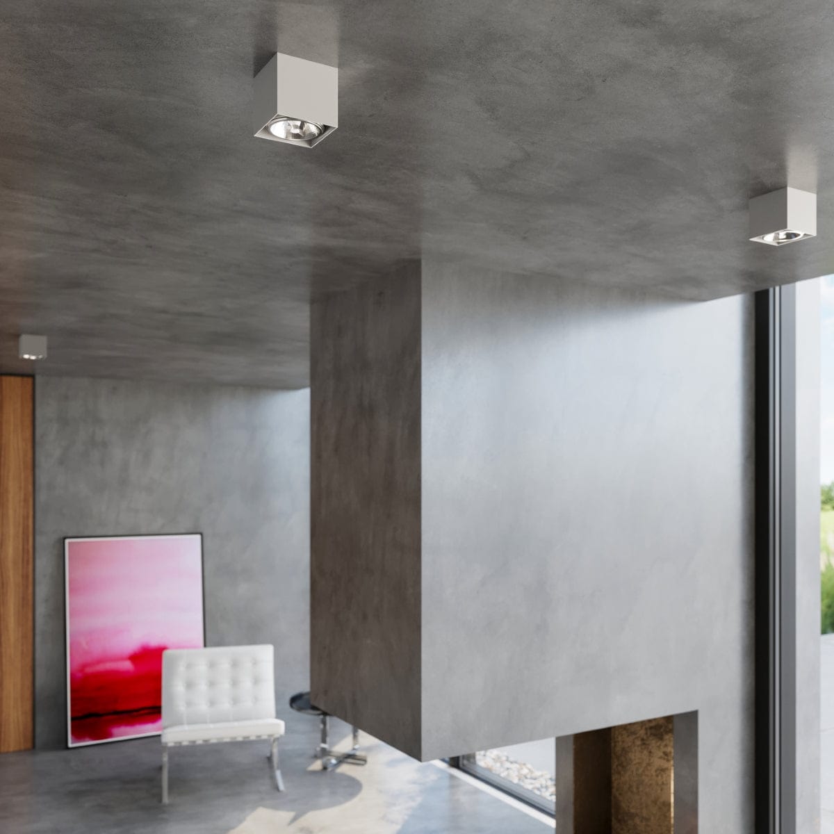 Taklampa Blake Grå - Modern BLAKE Spot Taklampa - Minimalistisk Design - Lätt Ytmontering - Kompatibel med GU10 Lampor