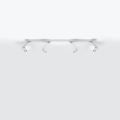 Taklampa Merida 4 L Vit - Modern Spot Taklampa - 4 Justerbara Skärmar - Hållbar Stål Design - GU10 Ljuskälla Kompatibel
