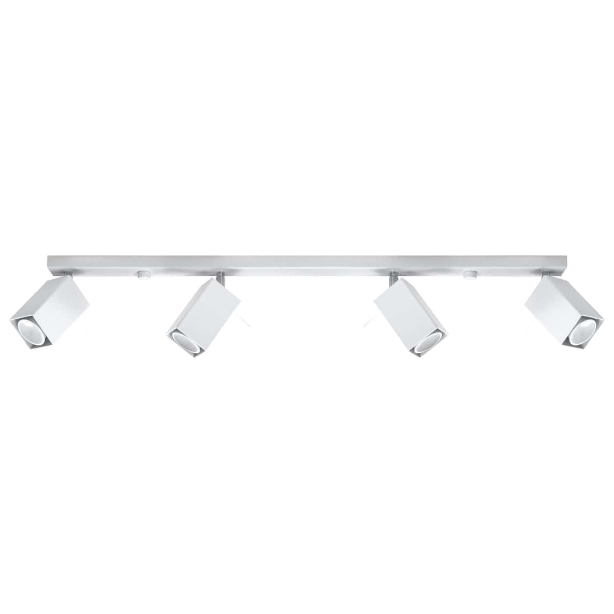 Taklampa Merida 4 L Vit - Modern Spot Taklampa - 4 Justerbara Skärmar - Hållbar Stål Design - GU10 Ljuskälla Kompatibel