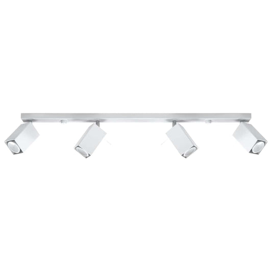Taklampa Merida 4 L Vit - Modern Spot Taklampa - 4 Justerbara Skärmar - Hållbar Stål Design - GU10 Ljuskälla Kompatibel