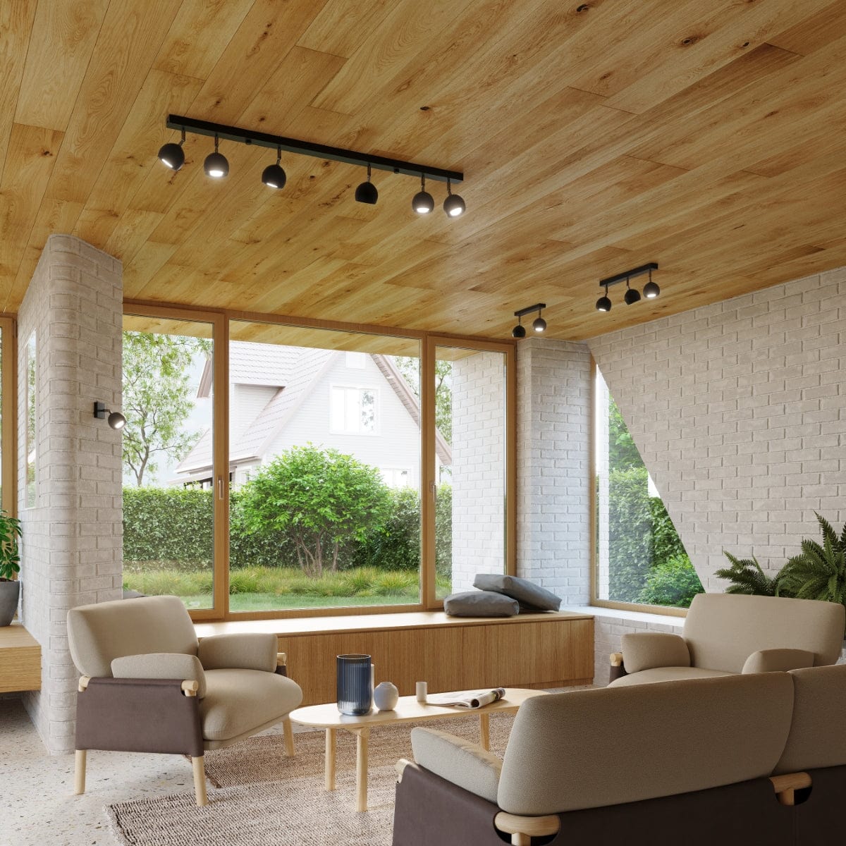 Taklampa Oculare 4 Svart - Modern Spottaklampa - 4 Justerbara Skärmar - Sferisk Design - Hållfast Stål - GU10 Glödlampa Kompatibel