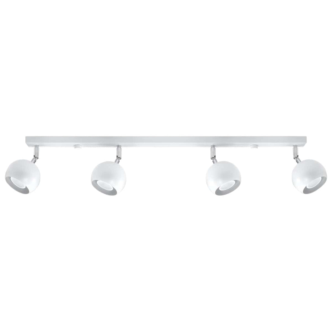 Taklampa Oculare 4 L Vit - Modern Spot Taklampa - 4 Justerbara Skärmar - Sferisk Design - Hållbart Stål - GU10 Lampa Kompatibel
