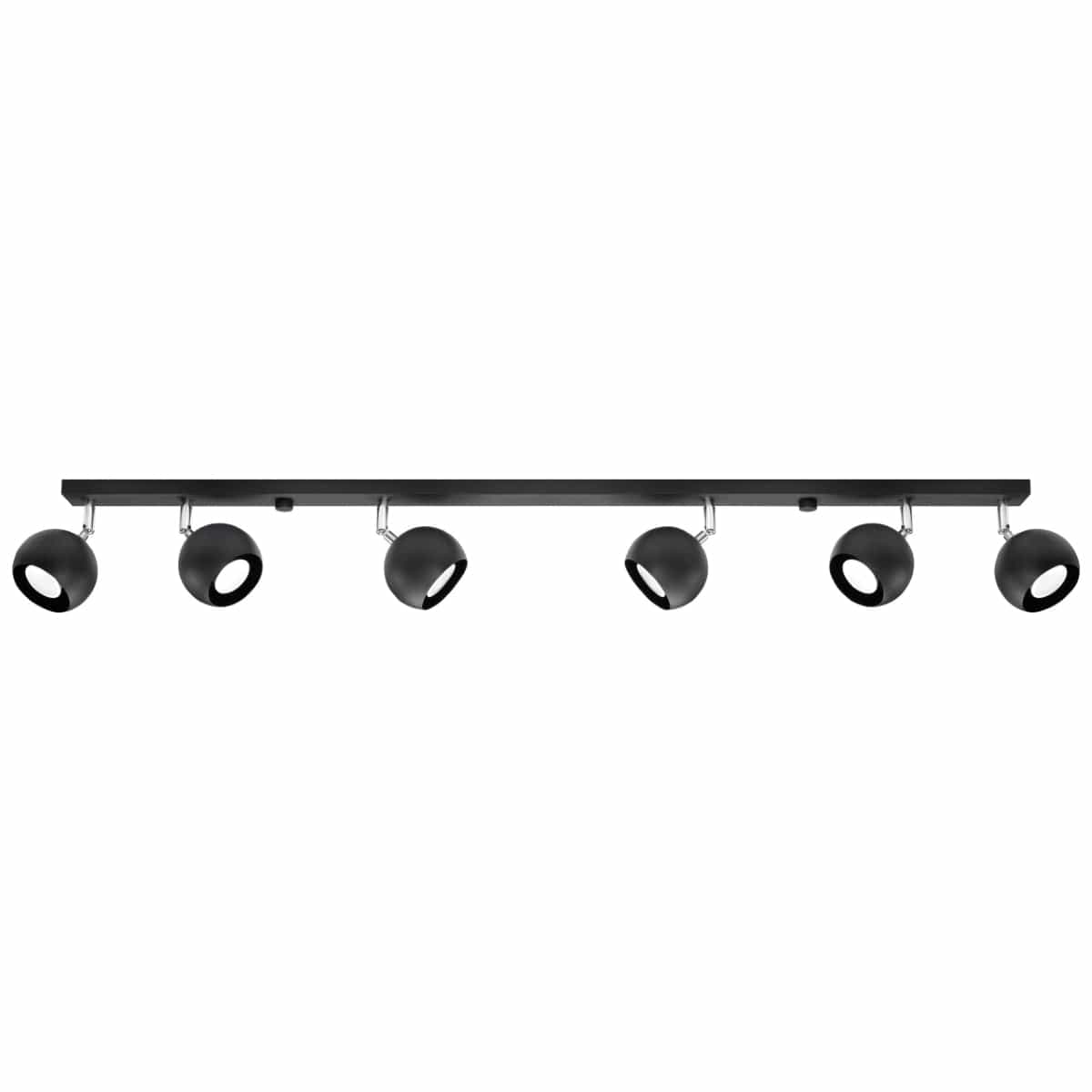 Taklamp Oculare 6 L Svart - Modern Spot Taklampa - Justerbar Multidirektionell Belysning