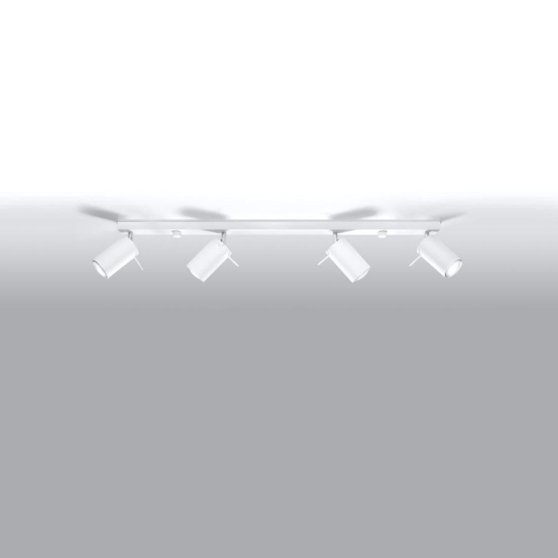 Taklampa Ring 4 L Vit - 4-Skugga Justerbar Belysning - Lätt Installation - Hållbar Stål - Utbytbara GU10 Lampor