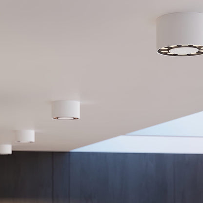 DIO Taklampa - Vit LED - Minimalistisk Modern Design - Hållbart Aluminium Material - Polsk Kvalitet - Mångsidig för Vardagsrum eller Sovrum