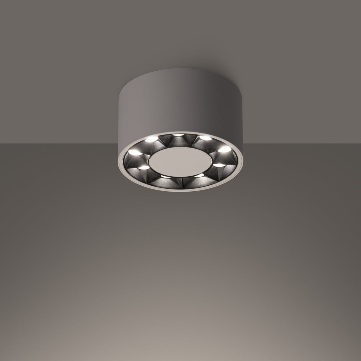 DIO Taklampa - Vit LED - Minimalistisk Modern Design - Hållbart Aluminium Material - Polsk Kvalitet - Mångsidig för Vardagsrum eller Sovrum