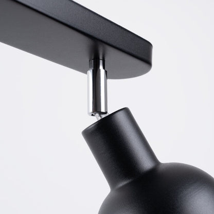 ELBA Taklampa - 2-Ljus Svart - Minimalistisk Justerbar Design - LED Kompatibel - Energivänlig - Idealisk för Kontor och Heminredning