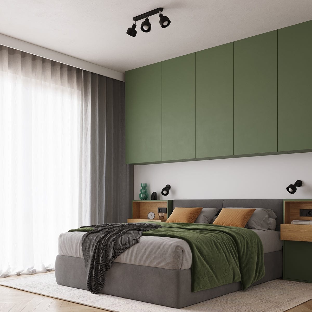 ELBA Taklampa - 2-Ljus Svart - Minimalistisk Justerbar Design - LED Kompatibel - Energivänlig - Idealisk för Kontor och Heminredning