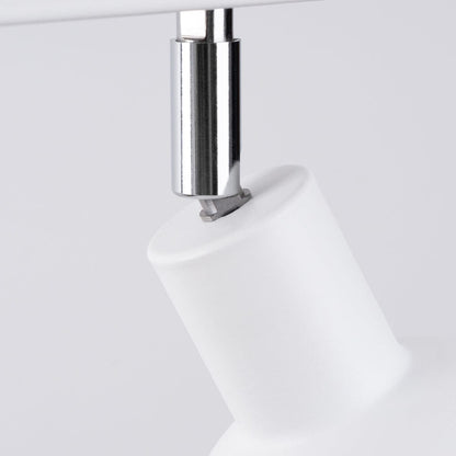 ELBA Taklampa - 2-Ljus Vit - Minimalistisk Justerbar Design - LED Kompatibel - Energibesparande - Idealisk för Kontor och Heminredning