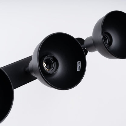 ELBA Taklampa - 3-Ljuskällor Svart - Minimalistisk Justerbar Design - LED Kompatibel - Energisnål - Idealisk för Modernt Inredning