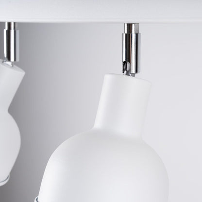 ELBA Taklampa - 3-Ljus Vit - Minimalistisk Justerbar Design - LED Kompatibel - Energisnål - Idealisk för Moderna Interiörer