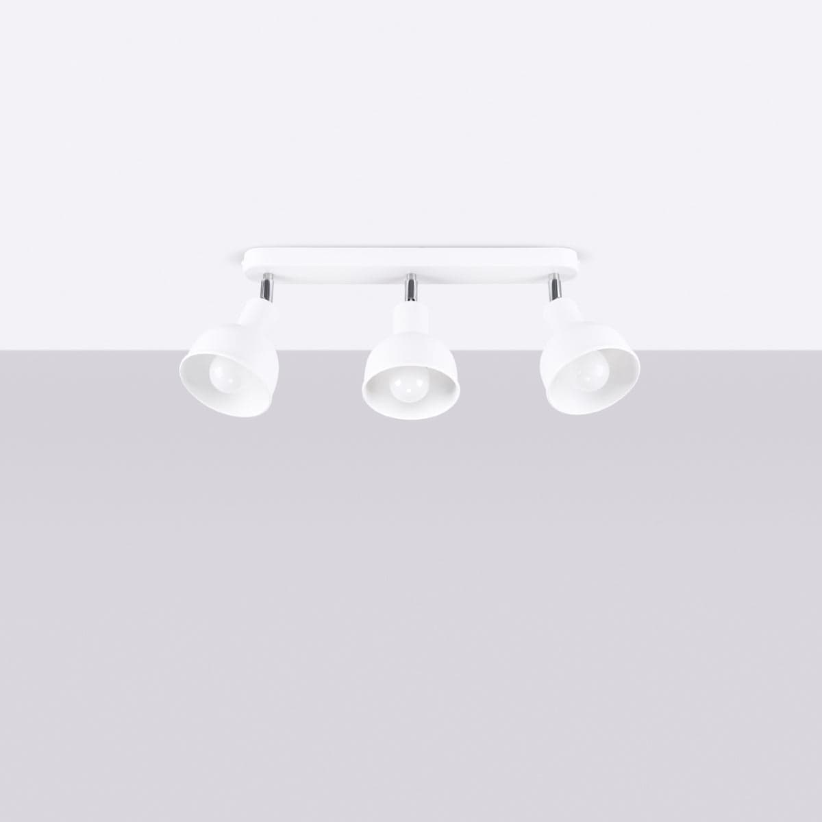 ELBA Taklampa - 3-Ljus Vit - Minimalistisk Justerbar Design - LED Kompatibel - Energisnål - Idealisk för Moderna Interiörer