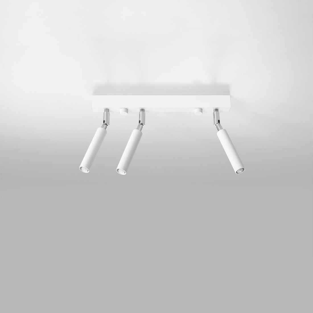 Eyetech Spot Taklampa - 3-Ljus Vit - Justerbar Riktning - Minimalistisk Design - Pulverbetsad Stål - Utbytbara G9 Lampa - Loft Stil Belysning