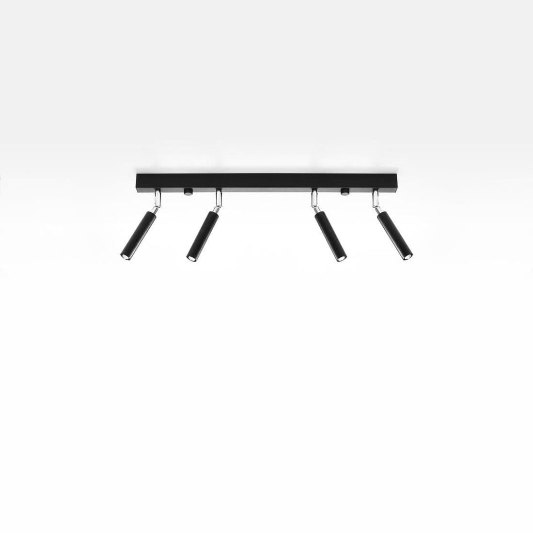 Eyetech Spot Ceiling Light - 4-Lamps svart - Justerbar riktning - Minimalistisk design - Pulverlackerad stål - Utbytbara G9-lampor - Loftstil belysning