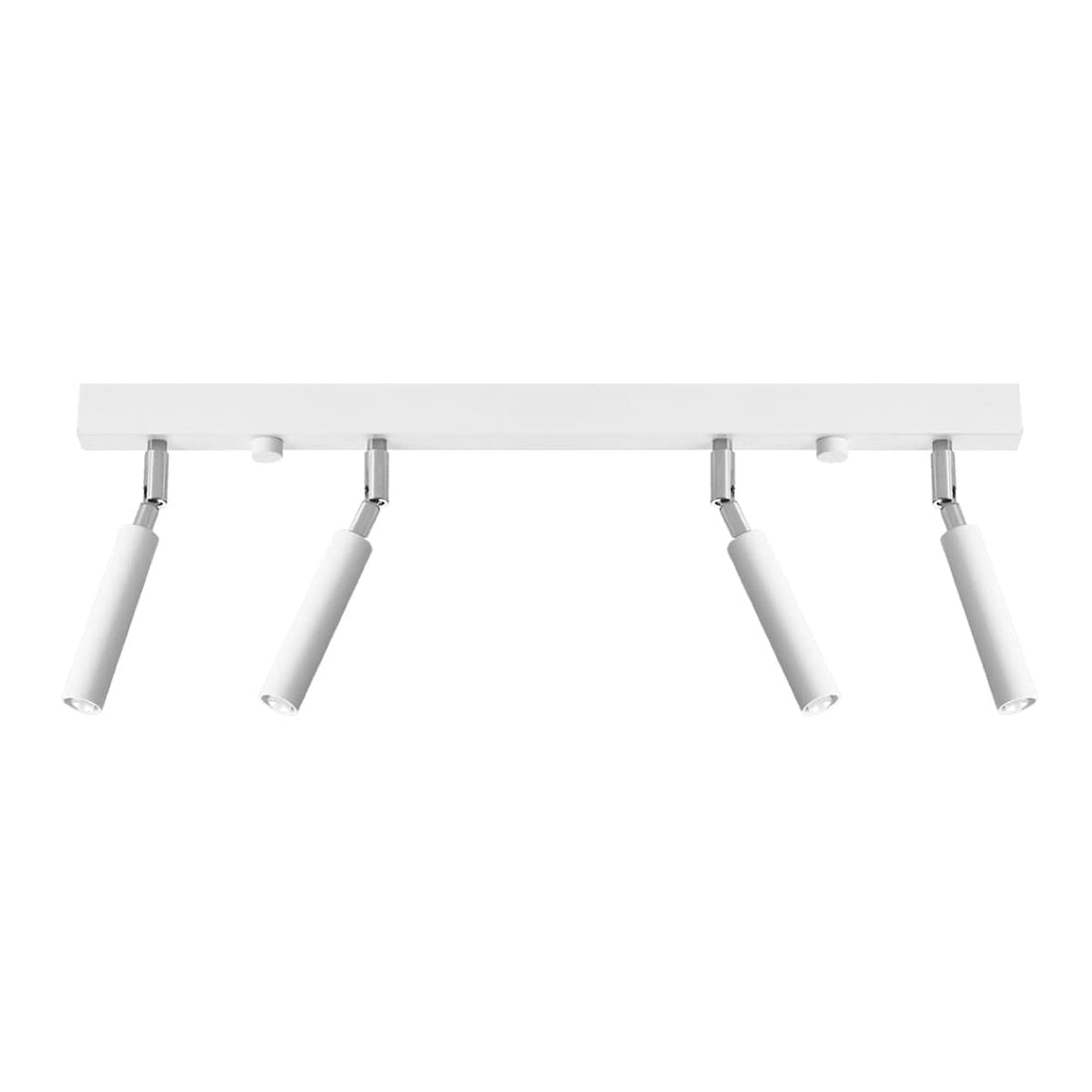 Eyetech Spottaklampa - 4-Ljus Vit - Justerbar Riktning - Minimalistisk Design - Pulverlackerad Stål - Utbytbara G9 Lampor - Loftstil Belysning