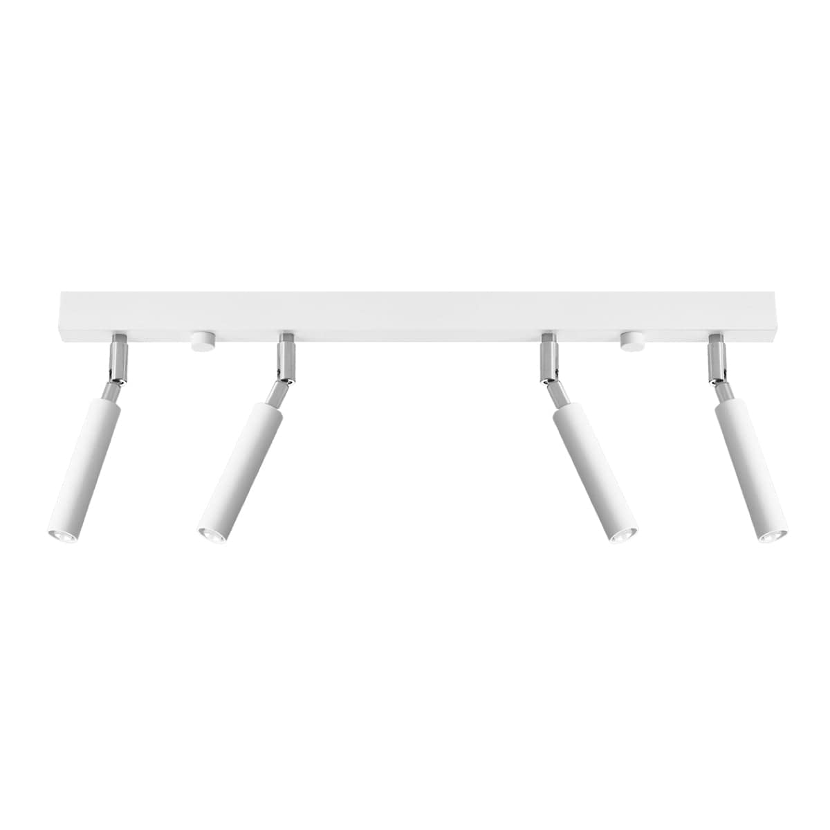 Eyetech Spottaklampa - 4-Ljus Vit - Justerbar Riktning - Minimalistisk Design - Pulverlackerad Stål - Utbytbara G9 Lampor - Loftstil Belysning