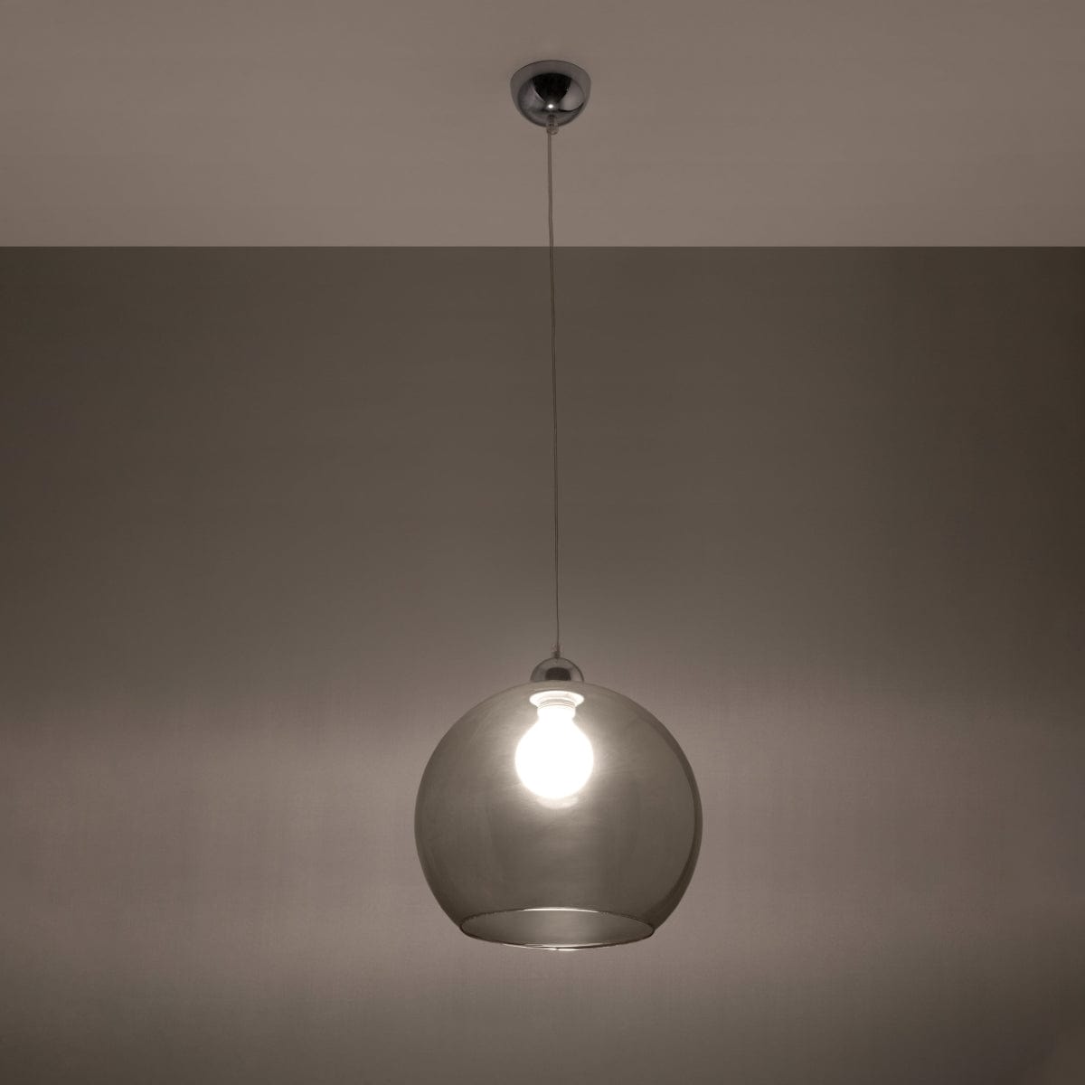 Glasbollpendellampa - Elegant design - 8 färgalternativ - Utbytbar E27-lampa kompatibel - Jämn ljusfördelning