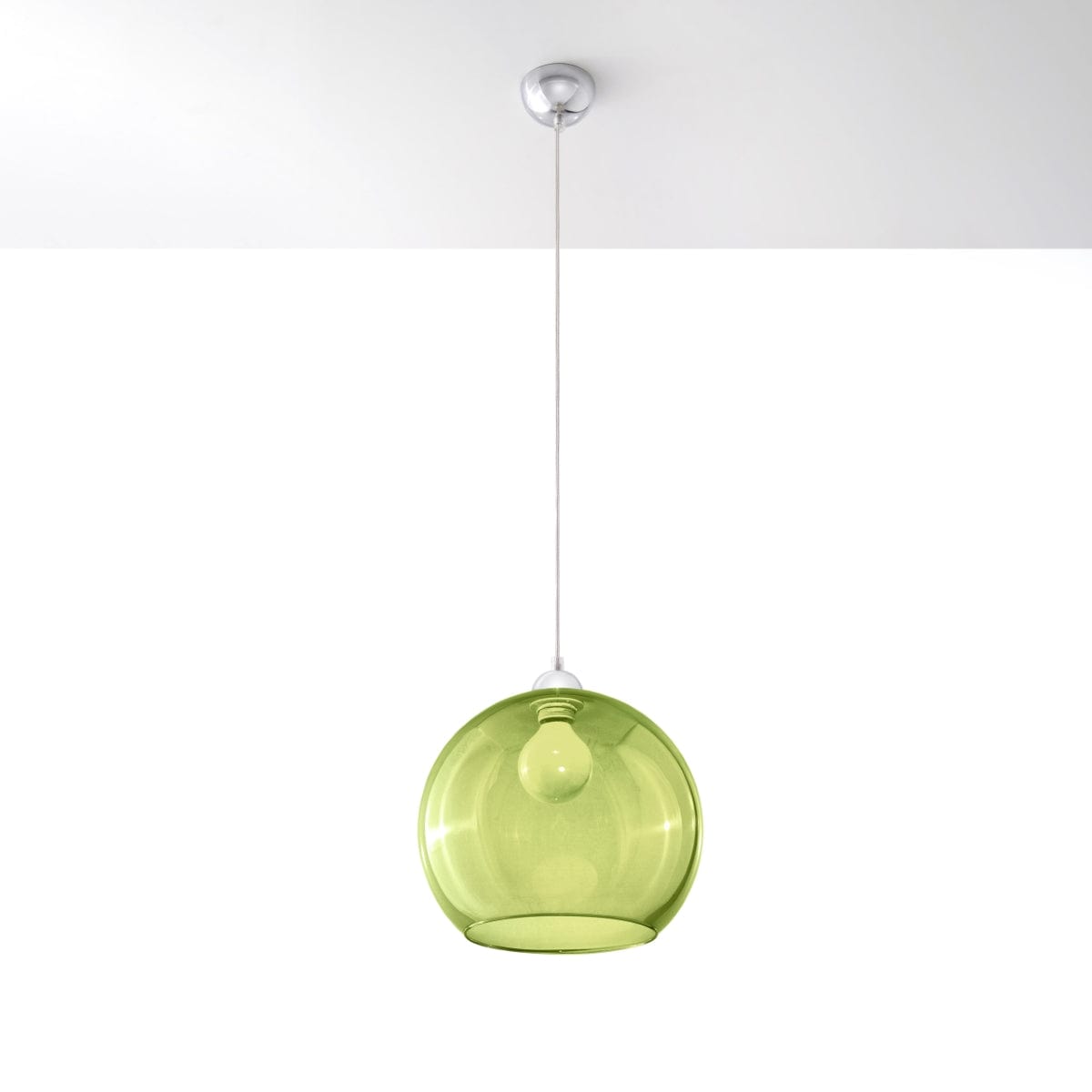 Glasbollpendellampa - Modern Hängande Lampa - 8 Färgalternativ - Utbytbar E27-lampa Kompatibel - Jämnt Spridd Glöd - Minimalistisk Design