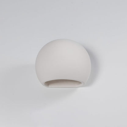 Globe Keramisk Vägglampa - Modern Cirkel Design - Mjuk Belysning - Vit