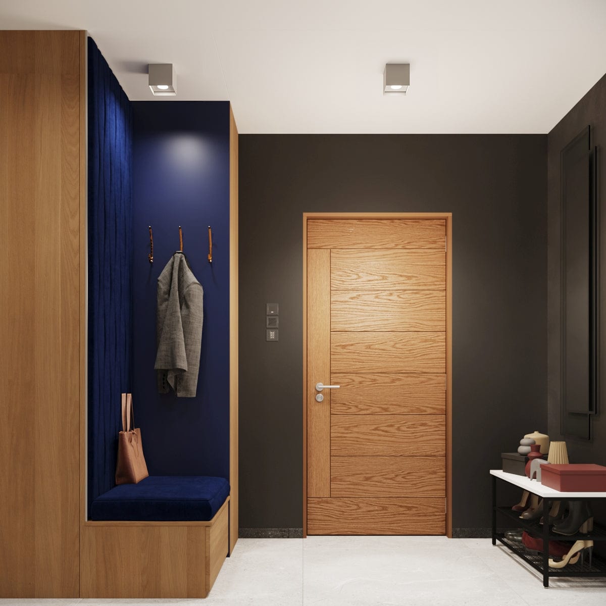 Hati Taklampa - Grå - Industriell Loftstil - Lätt Gipscement - Minimalistisk Design - Enkel Glödlampbyte - Kompakt och Mångsidig